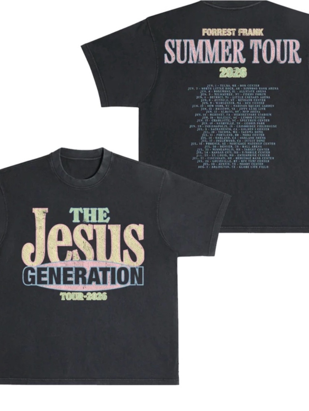 'The Jesus Generation' Black Graphic Tee - Womens